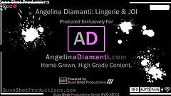 Angelina Diamanti in Lingerie Gives JOI While Spreading and Fingering Close Up