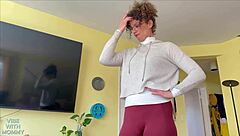 caught stepmom watching porn, hates fucking but horny.