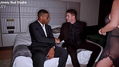 Interracial Threesome with La Sirena 69 Getting a Sex Lesson