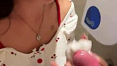 Wow, 18-year-old Asian girl sucked me in restroom!