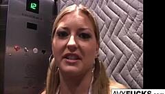 avy scott in hardcore threesome with big tits and cumshot