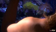 Seducing Lesbian With Heels And Corset, Shaved Pussy Kissed.