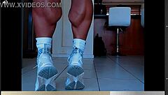 these muscular calves belong to strong fbb bodybuilder