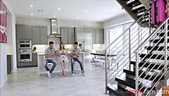 this babe's body shared by both stepbrothers for blowjobs