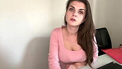 What if stepmother cums in condom as stepson watches in office?