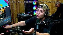 mari avila shows body in public brazilian casting with tattoos and big tits