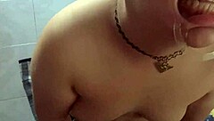 i fuck her face and cum on her nose