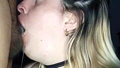 my friend visited and i sucked his cock then he fucked me hard