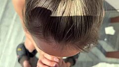 He Is Punishing My Mouth With His Monster Cock, Making Me Suck It Deep While He Grabs My Natural Tits