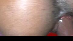 Nasty Ebony Milf Stripper Shakes Big Ass in Bedroom, Freaking Off for College Slut