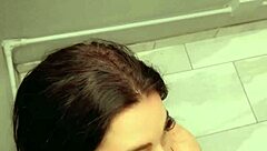 Teen cumslut boldly sucks and fucks stranger behind vending machine