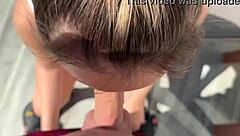 He Is Punishing My Mouth With His Monster Cock, Making Me Suck It Deep While He Grabs My Natural Tits