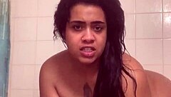 Pornstar Shows Fresh Face And Bare Ass While Masturbating In Shower