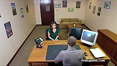 Soccer Mom In Office Lingerie Giving Blowjob In Hidden Cam