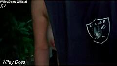 Wife flashes her big tits on the street for me.