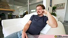 sexy milf does her daily workout routine