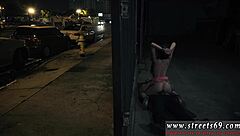 Cute teen model in glasses endures BDSM domination. Guys make passes at her hardcore.