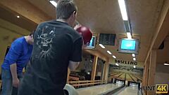 Lucky Fucker Picks Up Teen at Bowling Alley