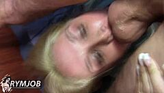 Sarah Vandella milf performs rimjob during yoga workout