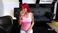 MILF Letty Swallows Piss