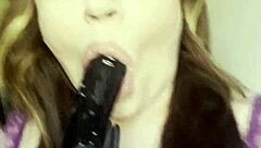 catalia valentine fucks her pussy with toy and squirts