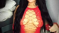 horny british slut plays with herself