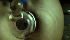 Gaping Big Ass Fetish With Heels And Dildo