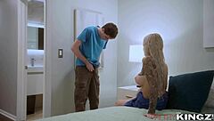 Bossy stepsis in a reality scenario with cum and sex