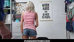 Punishedthief - Teen Cashier Tallie Screwed With Officer Mike Mancini