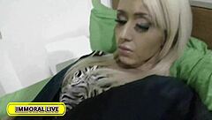 Naughty Christina shows her wet pussy craving the doctor's cock.