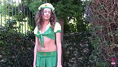 Elena Koshka In Scout Uniform