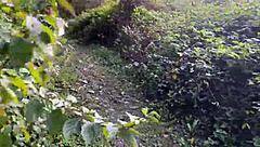 Skinny Teen Gets Rough Forest Spanking And Deepthroat Cum In Mouth