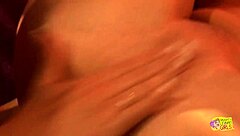 two lesbian friends brunette and blonde having fun?