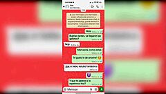 Inviting friend's sexy latina girlfriend for another fuck via whatsapp.