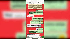 Inviting friend's sexy latina girlfriend for another fuck via whatsapp.