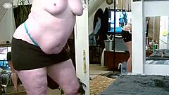 Curvy redhead Dawn talks dirty while showing off big ass