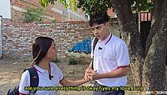 i cheat on my boyfriend with step cousin leo wild for big cock blowjob and cumshot