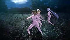 kagamine rin and others in nude mod