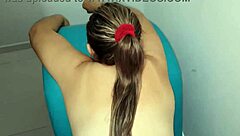 Blonde Bent Over On Kama-Sutra Chair