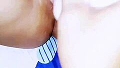 Wife uses dildo for multiple orgasms and squirting in homemade video