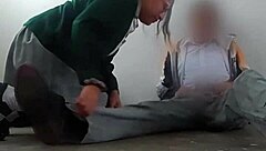 Fucking Mexican college girl in storage room!