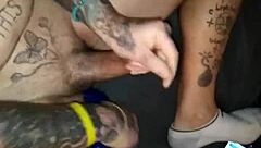 Watch this transsexual's cumshot for cash!