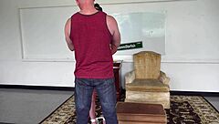 Behind the scenes anal hook and gag play with mature pornstar