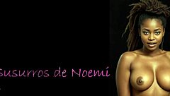 Ebony girl masturbates with toys and cums