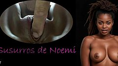 Ebony girl masturbates with toys and cums