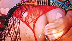 transsexual enjoys toys in her ass