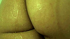 i'm behind the scenes watching my blonde friend with big tits getting fucked by a muscular guy with monster cock, ending in cumshot and facial