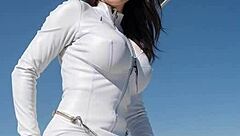 weekend at ski resort, jerking off in snow.