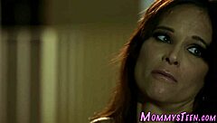 horny milf gets eaten out by teen in taboo lesbian fingering scene