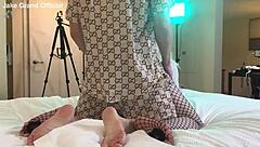 Rapper fucks blonde transsexual in raw action